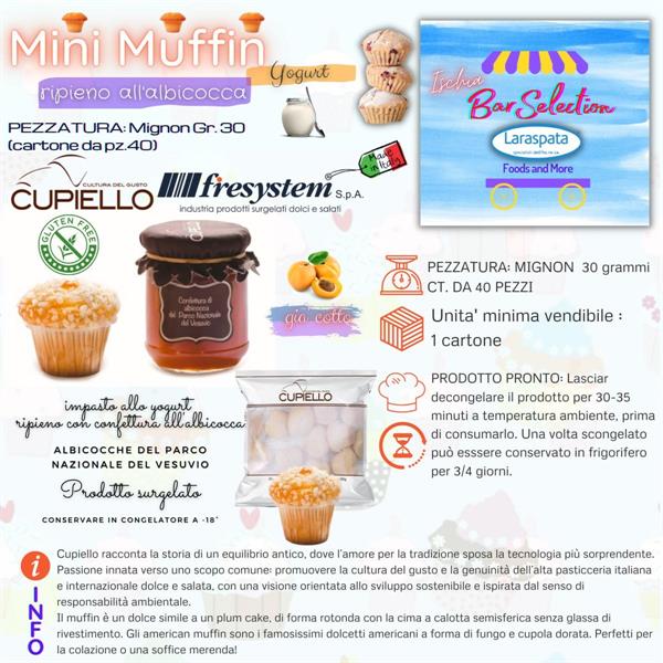 CUP MINI MUFFIN ALBICOCCA GR.29 PZ.40