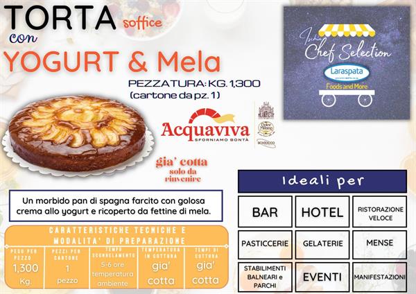 AV TORTA MORBIDA YOGURT E MELE KG1,3 acquaviva