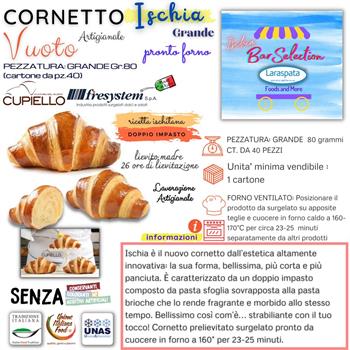 CUP CORNETTO ISCHIA VUOTO GR.80 PZ.40 doppio impasto